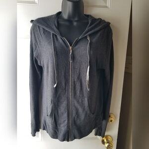 Victoria’s Secret Bling Angel Wings Zip Hoodie Grey Size S